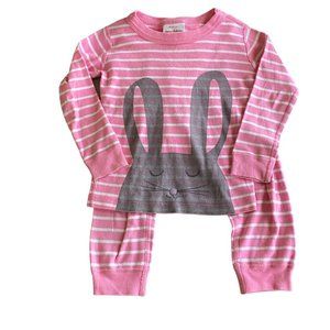 Hanna Andersson Easter Pajamas Pink Bunny 90 3T